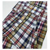 Guideboat Co. Indigo Bleeder Madras Shirt - XL - NEW!