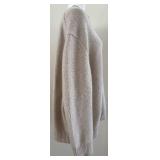 Anine Bing Rosie Sweater - 100% Cashmere, Oatmeal, Oversized - Size M