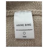 Anine Bing Rosie Sweater - 100% Cashmere, Oatmeal, Oversized - Size M