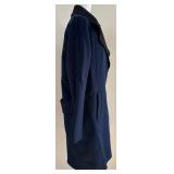 Rag & Bone Coat - Navy Blue Wool with Black Shawl Collar