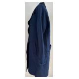 Rag & Bone Coat - Navy Blue Wool with Black Shawl Collar
