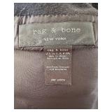 Rag & Bone Coat - Navy Blue Wool with Black Shawl Collar