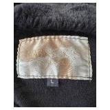 Ribnick Furs Black Shearling Coat - Size L