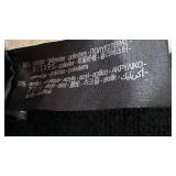 ZARA Scarf - Black & Creme Striped, 17 1/2 in W x 79 in L