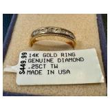 14K Gold Diamond Ring
