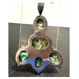 Sterling Silver Turquoise Pendant