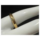 14K Gold Ring Size 9.75 - Plain Wedding Band
