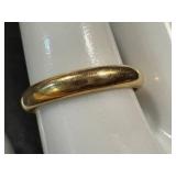 14K Gold Ring Size 9.75 - Plain Wedding Band