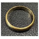 14K Gold Ring Size 9.75 - Plain Wedding Band