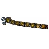 14K Gold Rainbow Gem Tennis Bracelet - 7 Inch