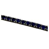 14K Gold Rainbow Gem Tennis Bracelet - 7 Inch