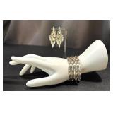 Sterling Silver Bracelet & Earrings Set