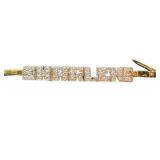 18K Gold Sharlene Name Bracelet