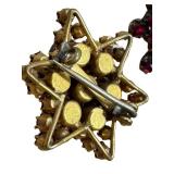 Vintage Garnet Cluster Brooches (Lot of 3)