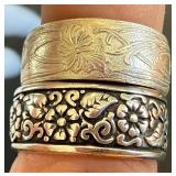 Sterling Silver Textured Rings Size 9.75