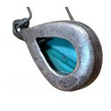 Turquoise Teardrop Earrings in Sterling Silver (Lot of 2)