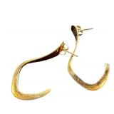 14K Gold Earrings Pair