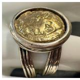 Vintage Israeli Sterling Silver Ring - Size 8.5