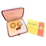 Majorica Vintage Pearl and Sterling Silver Earrings