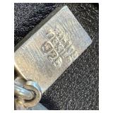 Sterling Silver & Lapis Bracelet - 7-Inch, 925 Marked