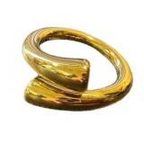 Bellezza Jewelry Collection Bronze Open Wrap Ring - 18K Gold Bath, Italian-Inspired