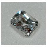 Emerald-Cut White Zircon 2.50 Carat Min - 9x7mm EC (Loose Gem)