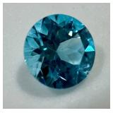 Blue Apatite Oval Gemstone - 0.75 Ct, 6mm, Faceted, Loose Stone
