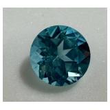 Blue Apatite Oval Gemstone - 0.75 Ct, 6mm, Faceted, Loose Stone