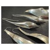 Jonell 925 Sterling Silver Statement Earrings with Turquoise - Assorted Drops (Lot of 3)