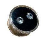 Two 1.5 Carat Colorless Zircon Round-Brilliant Loose Gemstones