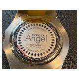 Invicta Angel Chronograph Watch - Not Tested, Yellow Bezel & Silicone Strap