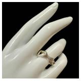 Sterling Silver Nude Figurine Ring - Size 7, Sculptural Jewelry