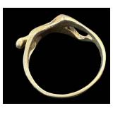 Sterling Silver Nude Figurine Ring - Size 7, Sculptural Jewelry