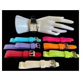 Stuhrling Original Rainbow Dial Watch with Interchangeable Color Bands - Not Tested