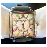 Stuhrling Original Rainbow Dial Watch with Interchangeable Color Bands - Not Tested