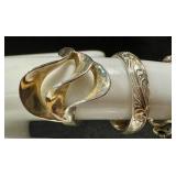 Five Sterling Silver Rings - Assorted Styles, US Sizes 5.75 to 8
