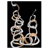 Aura 40in Silver-Tone Link Necklace, Donon Earrings (Israel) & Tri-Tone 16-18in Necklace - Mixed
