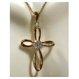 Bellezza Jewelry Collection Cross Necklace, Earrings & Bracelet Set