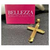 Bellezza Jewelry Collection Cross Necklace, Earrings & Bracelet Set