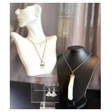 Assorted Pearl and Shell Shaped Drop Necklaces & Earrings Set