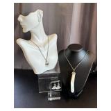 Assorted Pearl and Shell Shaped Drop Necklaces & Earrings Set