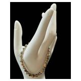 Turquoise & Sterling Silver Bracelet - 6.75 Inch Length