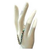 Turquoise & Sterling Silver Bracelet - 6.75 Inch Length