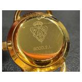 Gucci Gold-Tone Pendant Watch with Red-Green Dial - Untested