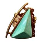 Jay King Mine Finds Vintage Sterling Silver Amazonite Ring - Size 7.75/8