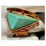 Jay King Mine Finds Vintage Sterling Silver Amazonite Ring - Size 7.75/8