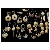 Assorted Vintage Southwestern Sterling Silver Earrings & Ring