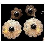 Assorted Vintage Southwestern Sterling Silver Earrings & Ring