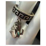 Assorted Vintage Southwestern Sterling Silver Earrings & Ring