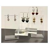 Heart Sterling Silver Earrings - Assorted Styles
